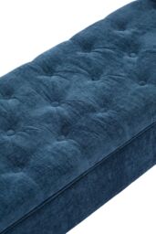 Living and Home Chenille Upholstered Storage Bench in Blue - thumbnail 8