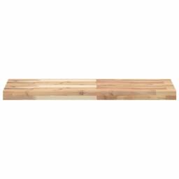 Berkfield Home Table Top 80x30x4 cm Rectangular Solid Wood Acacia in Brown - Size: 80 x 30 x 4 cm - thumbnail 4