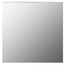 Berkfield Home Wall Mirror with LED Lights Square Glass in Silver - thumbnail 4