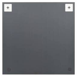 Berkfield Home Wall Mirror with LED Lights Square Glass in Silver - thumbnail 5