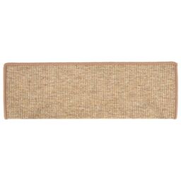 Berkfield Home Stair Mats Self-adhesive 15 pcs Light Brown 65x21x4 cm - Size: Medium - thumbnail 5