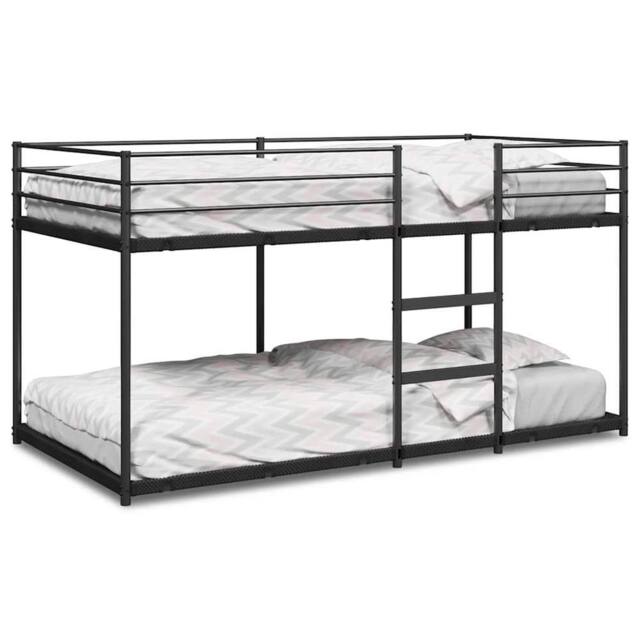 Berkfield Home Bunk Bed without Mattress Black 100x200 cm Steel - image 1