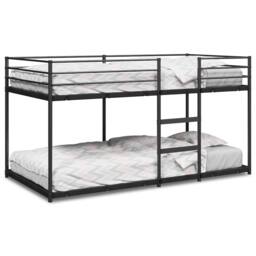 Berkfield Home Bunk Bed without Mattress Black 100x200 cm Steel - thumbnail 1