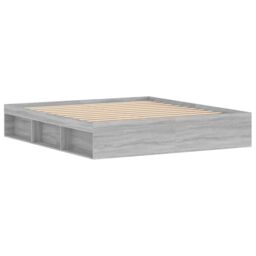 Berkfield Home Bed Frame Grey Sonoma 180x200 cm Super King Size - thumbnail 5