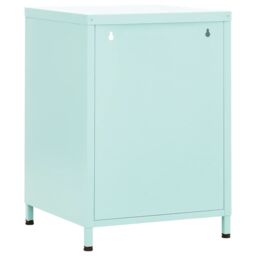 Berkfield Home Nightstand Mint 35x35x51 cm Steel in Blue - Size: 35 x 35 x 51 cm - thumbnail 5