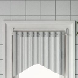Berkfield Home Curtain Rails 2 pcs White & Silver 60-105 cm Aluminium - thumbnail 1