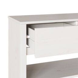 "Berkfield Home Console Table ""DRAMMEN"" White 89, 5x37x73 cm Solid Wood Pine - Size: 5 x 37 x 73 cm" - thumbnail 9