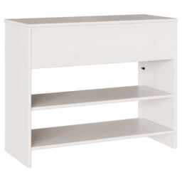 "Berkfield Home Console Table ""DRAMMEN"" White 89, 5x37x73 cm Solid Wood Pine - Size: 5 x 37 x 73 cm" - thumbnail 6
