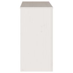 "Berkfield Home Console Table ""DRAMMEN"" White 89, 5x37x73 cm Solid Wood Pine - Size: 5 x 37 x 73 cm" - thumbnail 8