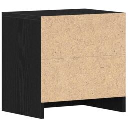 Berkfield Home Bedside Cabinets 2 pcs Black Oak 40x30x40 cm Engineered Wood - Size: 40 x 30 x 40 cm - thumbnail 9