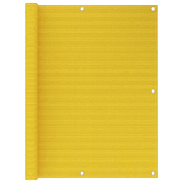 Berkfield Home Balcony Screen Yellow 120x400 cm HDPE - image 1