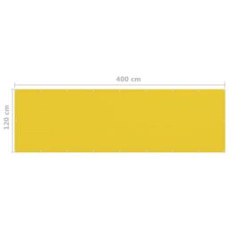 Berkfield Home Balcony Screen Yellow 120x400 cm HDPE - thumbnail 5