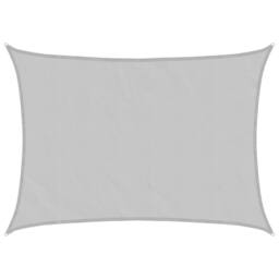Berkfield Home Sun Shade Sail Light Grey 7x5 m 100% Polyester Oxford - thumbnail 2