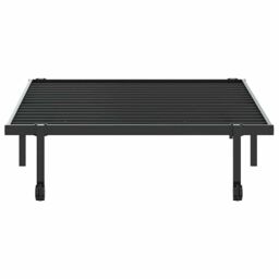 Berkfield Home Bed Frame without Mattress Foldable Black 100x190 cm Steel - thumbnail 6