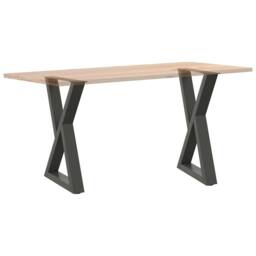 Berkfield Home Modern Dining Table Legs 2 pcs Anthracite 50x(72-73.3) cm Steel in Dark Grey - thumbnail 8