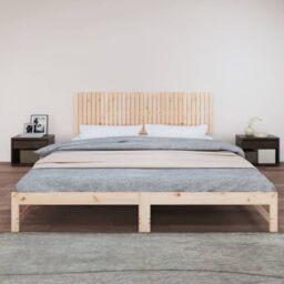 Berkfield Home Wall Headboard 204x3x60 cm Solid Wood Pine in Brown - Size: 204 x 3 x 60 cm - thumbnail 3