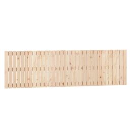 Berkfield Home Wall Headboard 204x3x60 cm Solid Wood Pine in Brown - Size: 204 x 3 x 60 cm - thumbnail 2