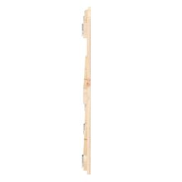Berkfield Home Wall Headboard 204x3x60 cm Solid Wood Pine in Brown - Size: 204 x 3 x 60 cm - thumbnail 5