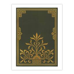 "Artery8 Antique Art Deco Botanical Pattern Audsley Wall Art Poster Print in Green - Size: W12"" x H16""" - thumbnail 1