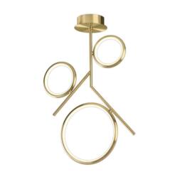 Netlighting Olimpia Ceiling 36W LED 3000K 2700lm IP20 Satin Gold - thumbnail 1