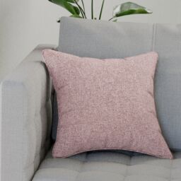 Enhanced Living Austin/Dallas Textured Pair of Double Sided Zip Opening Piped Edge Cushion Covers - 43x43cm - Cases Only in Pink - Size: 43 cm x 43 cm - thumbnail 2