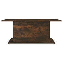 Berkfield Home Coffee Table Smoked Oak 102x55.5x40 cm Engineered Wood in Brown - thumbnail 5