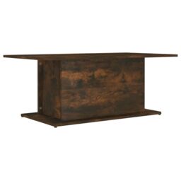 Berkfield Home Coffee Table Smoked Oak 102x55.5x40 cm Engineered Wood in Brown - thumbnail 2