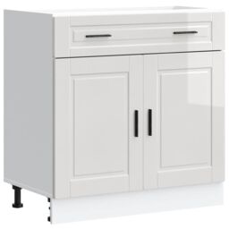 Berkfield Home Kitchen Base Cabinet¬†Porto High Gloss White Engineered Wood - thumbnail 2