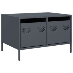 Berkfield Home TV Cabinet Anthracite 68x50x43.5 cm Cold-rolled Steel in Black - thumbnail 2