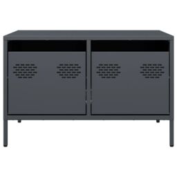 Berkfield Home TV Cabinet Anthracite 68x50x43.5 cm Cold-rolled Steel in Black - thumbnail 6