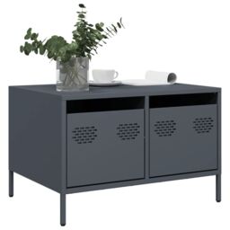 Berkfield Home TV Cabinet Anthracite 68x50x43.5 cm Cold-rolled Steel in Black