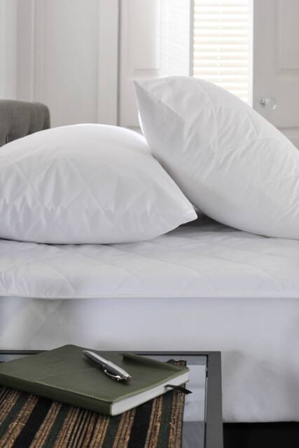 The Lyndon Company Quick Dry Quilted Mattress Protector - Deyongs 1846 in White - Size: King - image 1