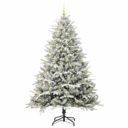 Berkfield Home Artificial Pre-lit Christmas Tree with Ball Set Green 240 cm - thumbnail 3
