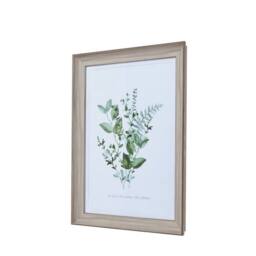 Lemon Pavilion Furniture and Decor White Washed A2 Picture Frame - Wood - White in Taupe - thumbnail 1