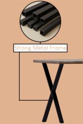 Home Discount Vida Designs 4 Seater Dining Table X Shape Legs Dining Kitchen Furniture in Walnut - thumbnail 5