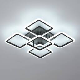Goeco LED Ceiling Light, 61W 6500K Black Square Design Acrylic Ceiling Light - thumbnail 1