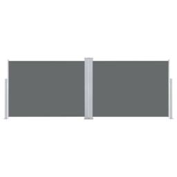 Berkfield Home Retractable Side Awning Anthracite 100x1000 cm in Dark Grey - thumbnail 4