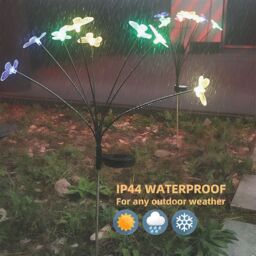 Bright Zeal Set of 4 Solar Firefly Garden Lights - thumbnail 3