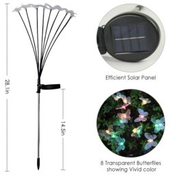 Bright Zeal Set of 4 Solar Firefly Garden Lights - thumbnail 6