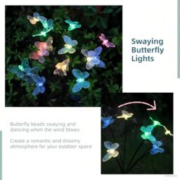Bright Zeal Set of 4 Solar Firefly Garden Lights - thumbnail 5