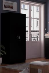 FWStyle Bedroom Furniture Set 3 Piece Matt Black - thumbnail 1