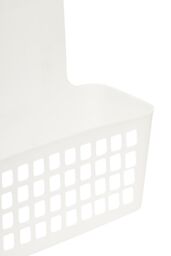 Orsina White Small Hangable Organiser Basket, Door/Cabinet Organizer, Vented Wall Bin For Toiletries, & Brushes - thumbnail 4