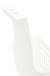 Orsina White Small Hangable Organiser Basket, Door/Cabinet Organizer, Vented Wall Bin For Toiletries, & Brushes - thumbnail 5