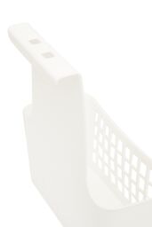 Orsina White Small Hangable Organiser Basket, Door/Cabinet Organizer, Vented Wall Bin For Toiletries, & Brushes - thumbnail 2