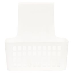 Orsina White Small Hangable Organiser Basket, Door/Cabinet Organizer, Vented Wall Bin For Toiletries, & Brushes - thumbnail 1