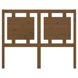 Berkfield Home Beautiful Bed Headboard Honey Brown 125.5x4x100 cm Solid Pine Wood - thumbnail 4