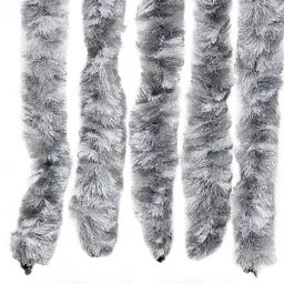 Berkfield Home Insect Curtain White & Grey 56x185 cm Chenille - thumbnail 5