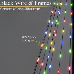 Christow Maypole Christmas Tree Flashing LED Outdoor Decoration 1.4m 2.1m 2.5m - thumbnail 3