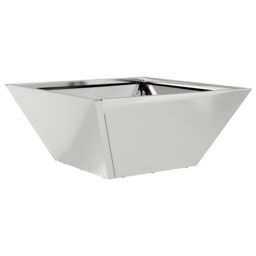 Berkfield Home Garden Bowl Planter 35x35x15 cm Galvanized Steel in Silver - Size: 35 x 35 x 15 cm - thumbnail 2