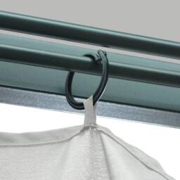 Berkfield Home Gazebo with Curtain 300x300 cm Cream Aluminium - thumbnail 6
